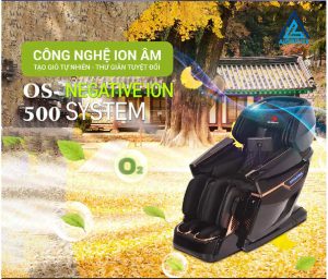 Công nghệ ion âm ghế massage OKINAWA Majestic Monarch OS 500