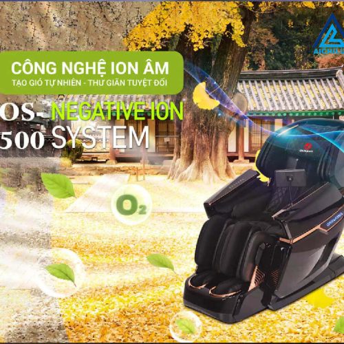 Công nghệ ion âm ghế massage OKINAWA Majestic Monarch OS 500