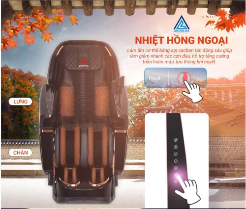 Nhiệt hồng ngoại ghế massage OKINAWA Majestic Monarch OS 500